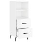 vidaXL Sideboard Hochglanz-Weiß 34,5x34x90 cm Holzwerkstoff vidaXL Sideboard Hochglanz-Weiß 34,5x34x90 cm Holzwerkstoff