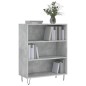 vidaXL Bücherregal Betongrau 69,5x32,5x90 cm Holzwerkstoff vidaXL Bücherregal Betongrau 69,5x32,5x90 cm Holzwerkstoff