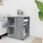 vidaXL Rollschrank Grau Sonoma 60x53x72 cm Holzwerkstoff vidaXL Rollschrank Grau Sonoma 60x53x72 cm Holzwerkstoff
