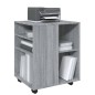 vidaXL Rollschrank Grau Sonoma 60x53x72 cm Holzwerkstoff vidaXL Rollschrank Grau Sonoma 60x53x72 cm Holzwerkstoff