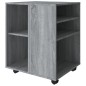 vidaXL Rollschrank Grau Sonoma 60x53x72 cm Holzwerkstoff vidaXL Rollschrank Grau Sonoma 60x53x72 cm Holzwerkstoff