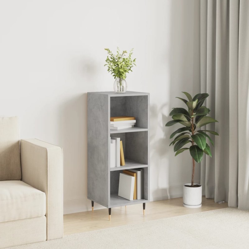 vidaXL Sideboard Betongrau 34,5x32,5x90 cm Holzwerkstoff