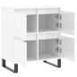 vidaXL Sideboard Hochglanz-Weiß 60x35x70 cm Holzwerkstoff vidaXL Sideboard Hochglanz-Weiß 60x35x70 cm Holzwerkstoff