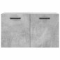 vidaXL Wandschrank Betongrau 60x36,5x35 cm Holzwerkstoff vidaXL Wandschrank Betongrau 60x36,5x35 cm Holzwerkstoff