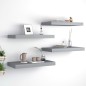 vidaXL Schwebende Wandregale 4 Stk. Grau 50x23x3,8cm MDF vidaXL Schwebende Wandregale 4 Stk. Grau 50x23x3,8cm MDF