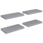 vidaXL Schwebende Wandregale 4 Stk. Grau 50x23x3,8cm MDF vidaXL Schwebende Wandregale 4 Stk. Grau 50x23x3,8cm MDF