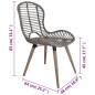 vidaXL Esszimmerstühle 6 Stk. Natur Rattan Braun vidaXL Esszimmerstühle 6 Stk. Natur Rattan Braun