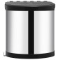 vidaXL Küchen-Einbau-Mülleimer Edelstahl 8 L vidaXL Küchen-Einbau-Mülleimer Edelstahl 8 L