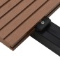 WPC Massive Terrassendielen mit Zubehör 10 m² 4 m Hellbraun WPC Massive Terrassendielen mit Zubehör 10 m² 4 m Hellbraun