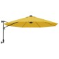 vidaXL Wand-Sonnenschirm mit LEDs Gelb 290 cm vidaXL Wand-Sonnenschirm mit LEDs Gelb 290 cm