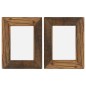 vidaXL Bilderrahmen 2 Stk. 25x30 cm Massives Altholz und Glas vidaXL Bilderrahmen 2 Stk. 25x30 cm Massives Altholz und Glas