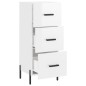 vidaXL Sideboard Hochglanz-Weiß 34,5x34x90 cm Holzwerkstoff vidaXL Sideboard Hochglanz-Weiß 34,5x34x90 cm Holzwerkstoff