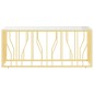 vidaXL Couchtisch 110x45x45 cm Edelstahl und Glas vidaXL Couchtisch 110x45x45 cm Edelstahl und Glas