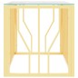 vidaXL Couchtisch 110x45x45 cm Edelstahl und Glas vidaXL Couchtisch 110x45x45 cm Edelstahl und Glas