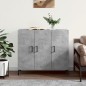 vidaXL Sideboard Betongrau 90x34x80 cm Holzwerkstoff vidaXL Sideboard Betongrau 90x34x80 cm Holzwerkstoff