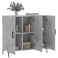 vidaXL Sideboard Betongrau 90x34x80 cm Holzwerkstoff vidaXL Sideboard Betongrau 90x34x80 cm Holzwerkstoff