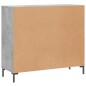 vidaXL Sideboard Betongrau 90x34x80 cm Holzwerkstoff vidaXL Sideboard Betongrau 90x34x80 cm Holzwerkstoff