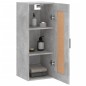 vidaXL Wandschrank Betongrau 34,5x34x90 cm Holzwerkstoff vidaXL Wandschrank Betongrau 34,5x34x90 cm Holzwerkstoff
