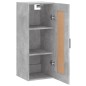vidaXL Wandschrank Betongrau 34,5x34x90 cm Holzwerkstoff vidaXL Wandschrank Betongrau 34,5x34x90 cm Holzwerkstoff