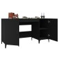 vidaXL Schreibtisch Schwarz 140x50x75 cm Holzwerkstoff vidaXL Schreibtisch Schwarz 140x50x75 cm Holzwerkstoff