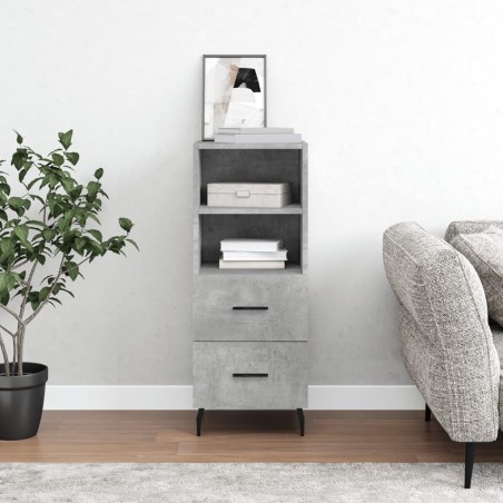 vidaXL Sideboard Betongrau 34,5x34x90 cm Holzwerkstoff