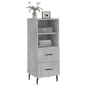 vidaXL Sideboard Betongrau 34,5x34x90 cm Holzwerkstoff vidaXL Sideboard Betongrau 34,5x34x90 cm Holzwerkstoff