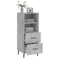 vidaXL Sideboard Betongrau 34,5x34x90 cm Holzwerkstoff vidaXL Sideboard Betongrau 34,5x34x90 cm Holzwerkstoff