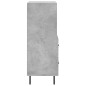 vidaXL Sideboard Betongrau 34,5x34x90 cm Holzwerkstoff vidaXL Sideboard Betongrau 34,5x34x90 cm Holzwerkstoff