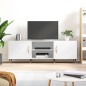vidaXL TV-Schrank Hochglanz-Weiß 150x30x50 cm Holzwerkstoff vidaXL TV-Schrank Hochglanz-Weiß 150x30x50 cm Holzwerkstoff
