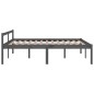 vidaXL Massivholzbett Grau Kiefer 160x200 cm vidaXL Massivholzbett Grau Kiefer 160x200 cm