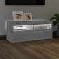 vidaXL TV-Schrank mit LED-Leuchten Grau Sonoma 90x35x40 cm vidaXL TV-Schrank mit LED-Leuchten Grau Sonoma 90x35x40 cm