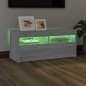 vidaXL TV-Schrank mit LED-Leuchten Grau Sonoma 90x35x40 cm vidaXL TV-Schrank mit LED-Leuchten Grau Sonoma 90x35x40 cm