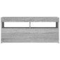 vidaXL TV-Schrank mit LED-Leuchten Grau Sonoma 90x35x40 cm vidaXL TV-Schrank mit LED-Leuchten Grau Sonoma 90x35x40 cm