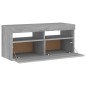 vidaXL TV-Schrank mit LED-Leuchten Grau Sonoma 90x35x40 cm vidaXL TV-Schrank mit LED-Leuchten Grau Sonoma 90x35x40 cm