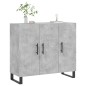 vidaXL Sideboard Betongrau 90x34x80 cm Holzwerkstoff vidaXL Sideboard Betongrau 90x34x80 cm Holzwerkstoff
