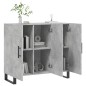 vidaXL Sideboard Betongrau 90x34x80 cm Holzwerkstoff vidaXL Sideboard Betongrau 90x34x80 cm Holzwerkstoff