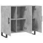 vidaXL Sideboard Betongrau 90x34x80 cm Holzwerkstoff vidaXL Sideboard Betongrau 90x34x80 cm Holzwerkstoff