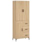 Highboard Sonoma-Eiche 69,5x34x180 cm Holzwerkstoff Highboard Sonoma-Eiche 69,5x34x180 cm Holzwerkstoff