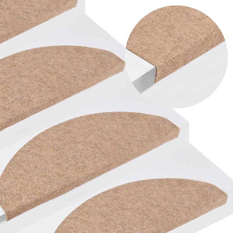 vidaXL Stufenmatten Selbstklebend 15 Stk. 65x22,5x3,5 cm Beige vidaXL Stufenmatten Selbstklebend 15 Stk. 65x22,5x3,5 cm Beige