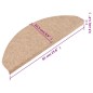 vidaXL Stufenmatten Selbstklebend 15 Stk. 65x22,5x3,5 cm Beige vidaXL Stufenmatten Selbstklebend 15 Stk. 65x22,5x3,5 cm Beige