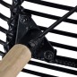 Esszimmerstühle 6 Stk. Natur Rattan Schwarz Esszimmerstühle 6 Stk. Natur Rattan Schwarz