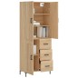 Highboard Sonoma-Eiche 69,5x34x180 cm Holzwerkstoff Highboard Sonoma-Eiche 69,5x34x180 cm Holzwerkstoff