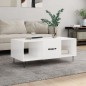 vidaXL Couchtisch Hochglanz-Weiß 102x50x40 cm Holzwerkstoff vidaXL Couchtisch Hochglanz-Weiß 102x50x40 cm Holzwerkstoff