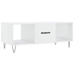 vidaXL Couchtisch Hochglanz-Weiß 102x50x40 cm Holzwerkstoff