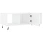 vidaXL Couchtisch Hochglanz-Weiß 102x50x40 cm Holzwerkstoff vidaXL Couchtisch Hochglanz-Weiß 102x50x40 cm Holzwerkstoff