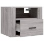 vidaXL Wand-Nachttisch Grau Sonoma 50x36x40 cm