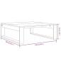 vidaXL Couchtisch Grau Sonoma 100x100x35 cm Holzwerkstoff vidaXL Couchtisch Grau Sonoma 100x100x35 cm Holzwerkstoff