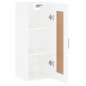 vidaXL Wandschrank Hochglanz-Weiß 34,5x34x90 cm Holzwerkstoff vidaXL Wandschrank Hochglanz-Weiß 34,5x34x90 cm Holzwerkstoff