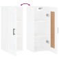 vidaXL Wandschrank Hochglanz-Weiß 34,5x34x90 cm Holzwerkstoff vidaXL Wandschrank Hochglanz-Weiß 34,5x34x90 cm Holzwerkstoff