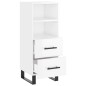 vidaXL Sideboard Hochglanz-Weiß 34,5x34x90 cm Holzwerkstoff vidaXL Sideboard Hochglanz-Weiß 34,5x34x90 cm Holzwerkstoff